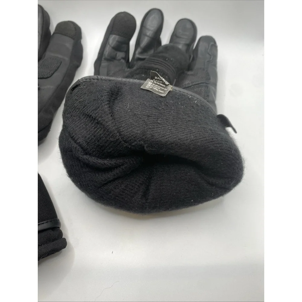 BILT Men's 5XL Motorcycle Riding Gloves Black Leather Waterproof Gauntlet - Picture 15 of 16